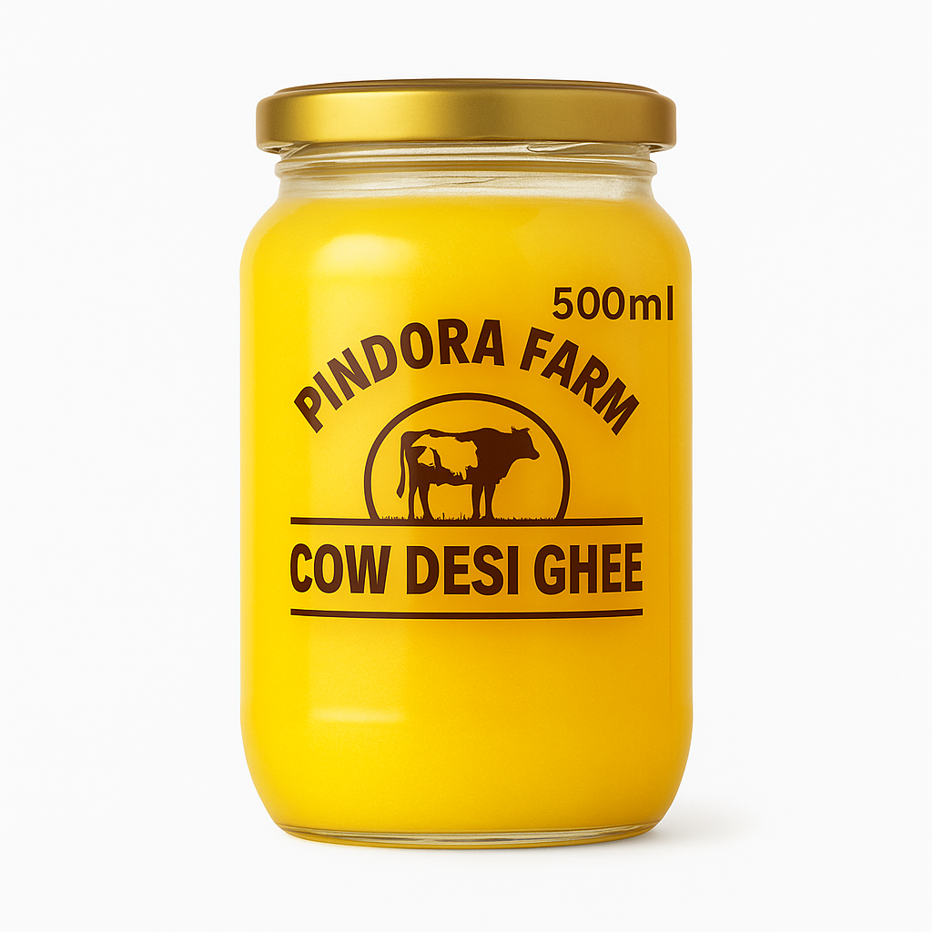 pindora farm – 100% pure desi cow ghee (500ml) pindora farm – 100% pure desi cow ghee (500ml)