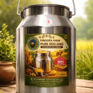 Home desi cow ghee (5 litre steel pack)